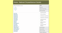 Desktop Screenshot of nationalchrysanthemumsociety.co.uk