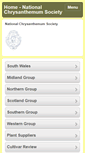 Mobile Screenshot of nationalchrysanthemumsociety.co.uk