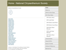 Tablet Screenshot of nationalchrysanthemumsociety.co.uk
